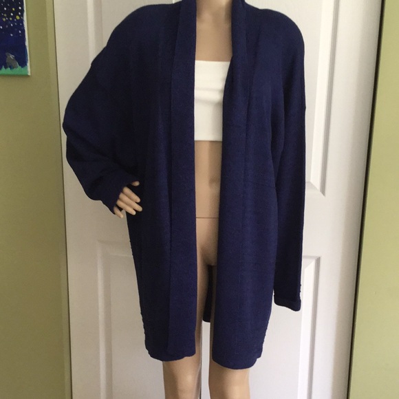 - Vintage Helen HSU NY long open cardigan sweater - Picture 1 of 9